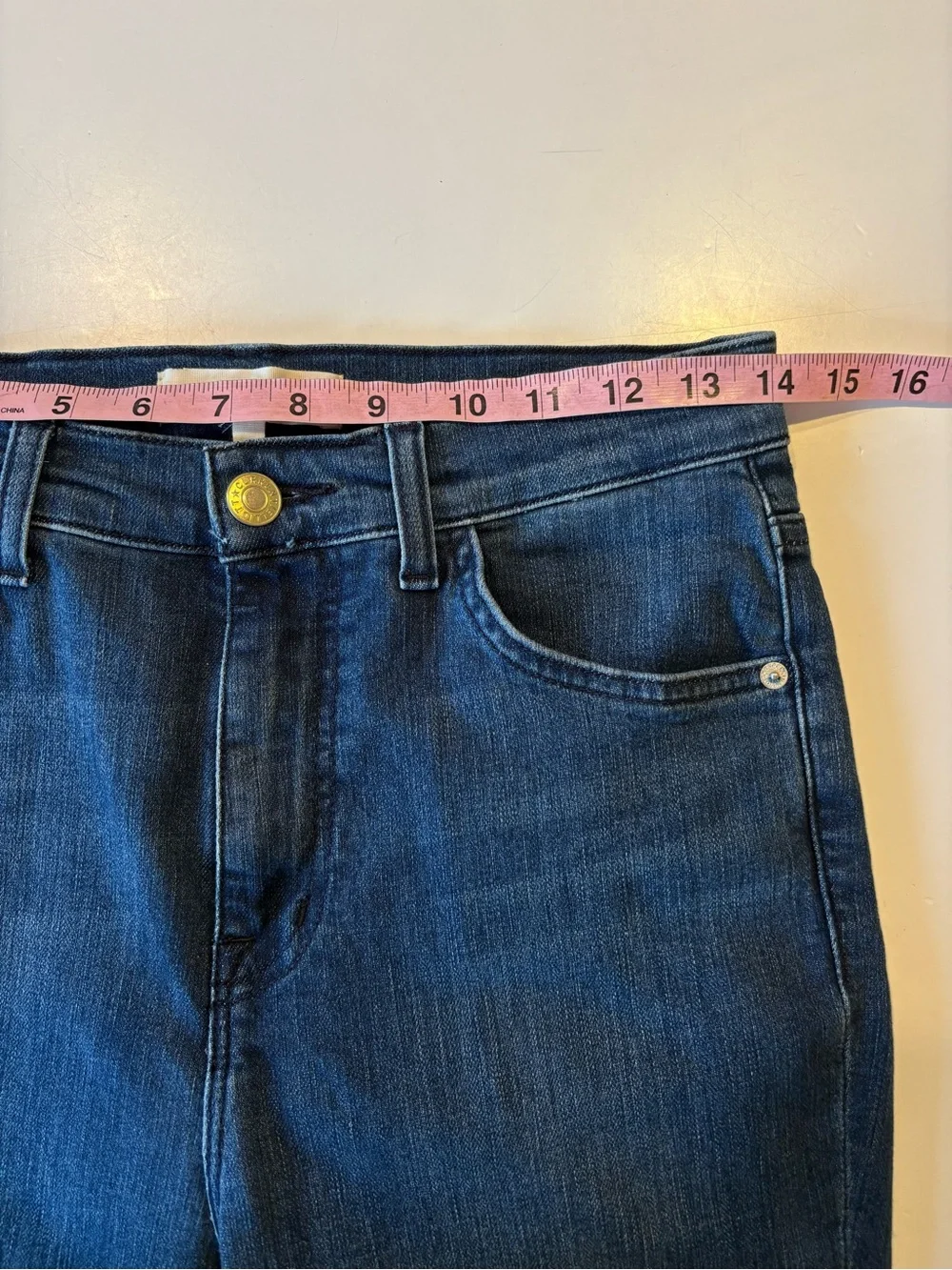 Current/Elliot ||‎ Boulevard Crop Flare Jeans Vista Wash Stretch Blue 27